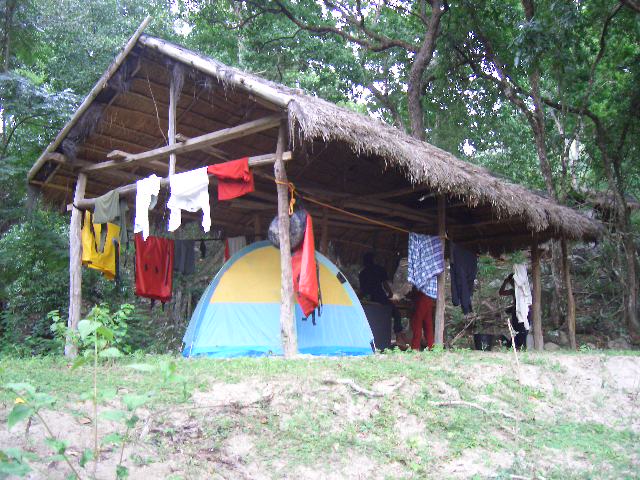 Camping by the river side of Sa'dan.